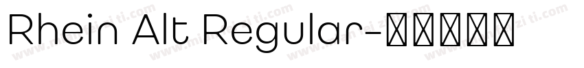 Rhein Alt Regular字体转换